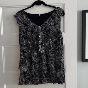 Black and White Women's Top